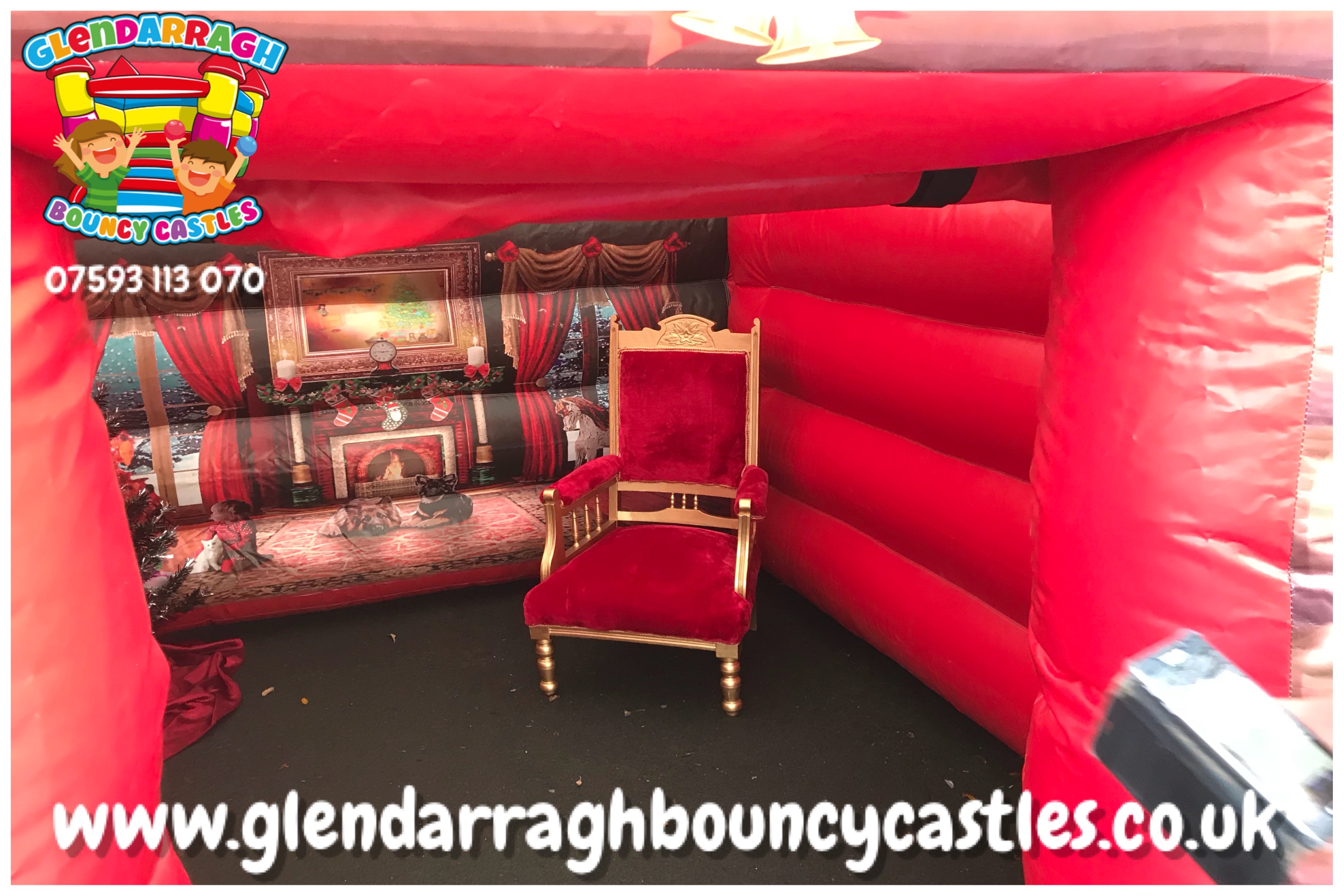 Santa’s Chair for our Santa’s Grotto hire Newtownards Santa’s Chair for our Santa’s Grotto hire Newtownards