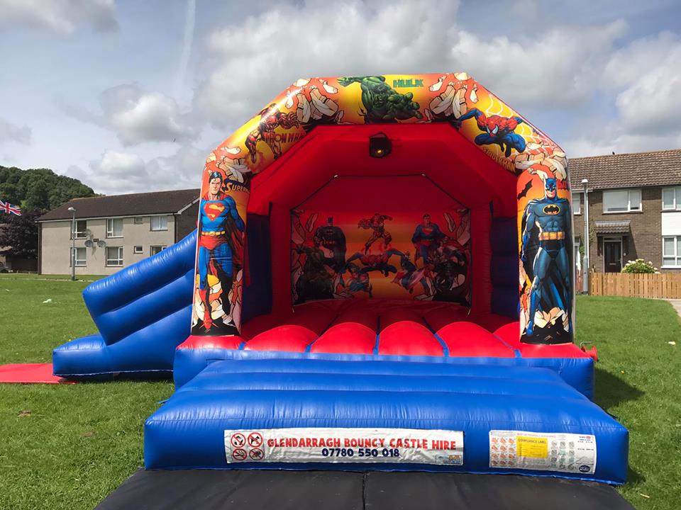 Bouncy Castle hire Newtownards Super Hero Bouncy Castle Newtownards